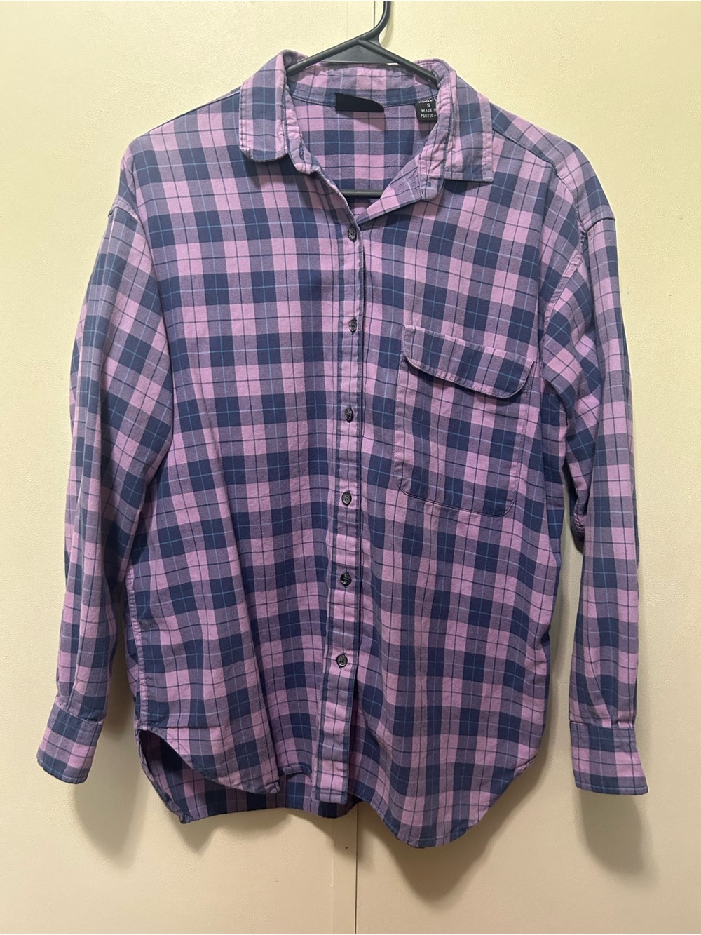 Patagonia Purple Plaid Long-Sleeve Button-Up Shirt